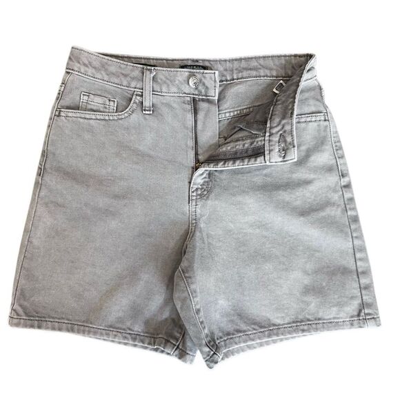 Wild Fable highest rise Bermuda Jean Shorts Grey Size 0/25 - Picture 4 of 14